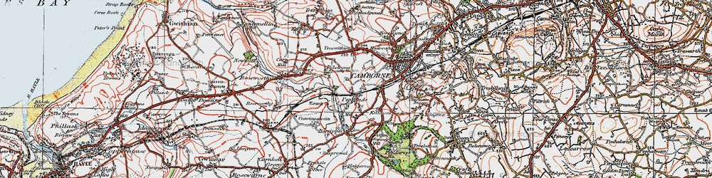 Old map of Penponds in 1919