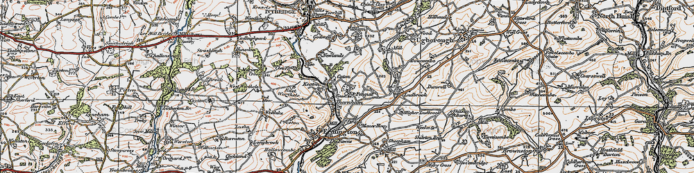 Old map of Penquit in 1919