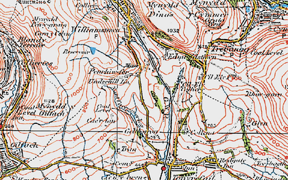 Old map of Penrhiwfer in 1922