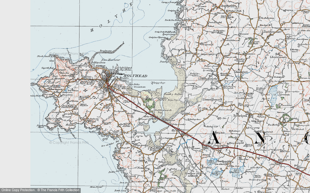 Old Map of Penrhos, 1922 in 1922