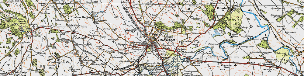 Old map of Penrith in 1925