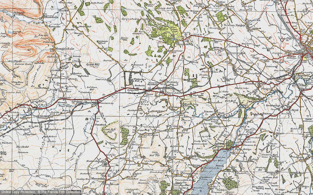 Old Map of Penruddock, 1925 in 1925