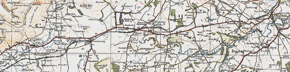 Old map of Penruddock in 1925