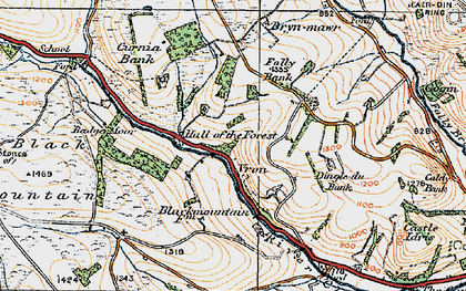 Old map of Pentiken in 1920