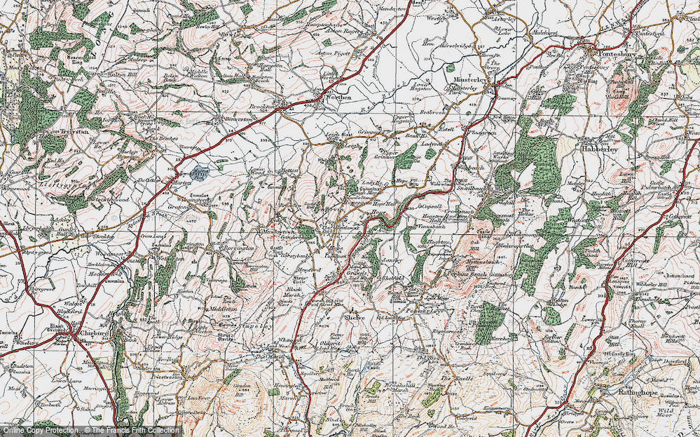 Old Map of Pentirvin, 1921 in 1921