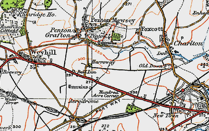 Old map of Penton Corner in 1919