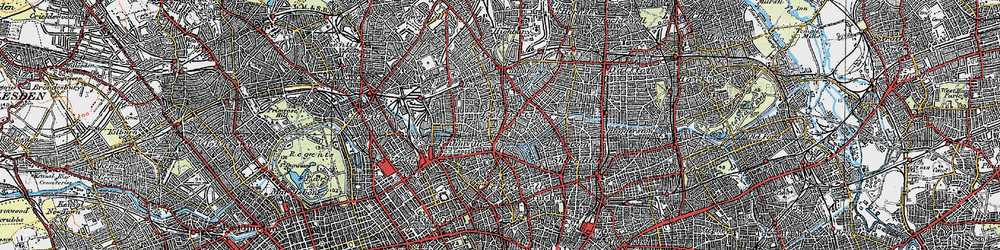 Old map of Pentonville in 1920