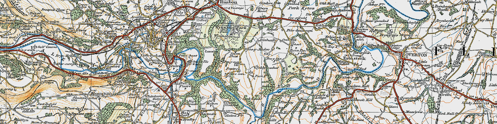 Old map of Belan Place in 1921