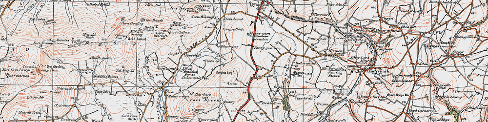 Old map of Blaen-gors in 1922