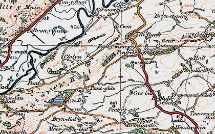 Old map of Bryn-dial in 1921