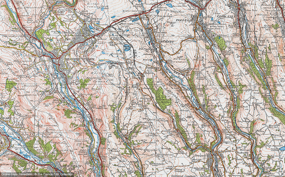 Old Map of Pentwyn, 1919 in 1919