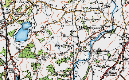 Old map of Pentwyn in 1919