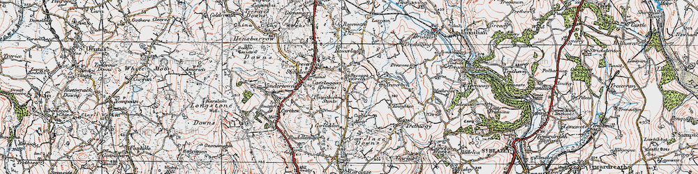 Old map of Penwithick in 1919