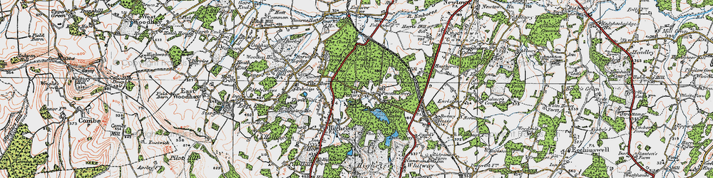 Old map of White Oak Ho in 1919