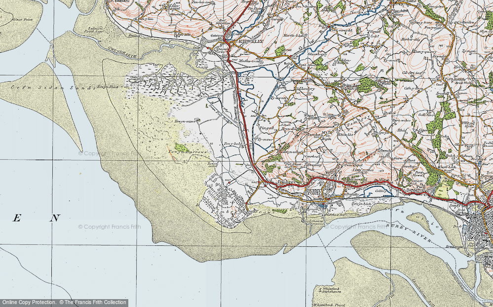 Old Map of Penybedd, 1923 in 1923