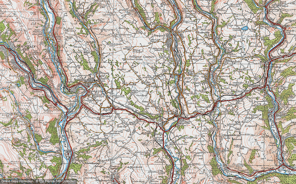 Old Map of Penybryn, 1919 in 1919