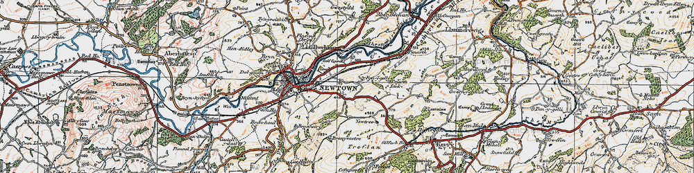 Old map of Penygelli in 1920