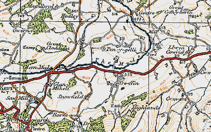 Old map of Penygelli in 1920