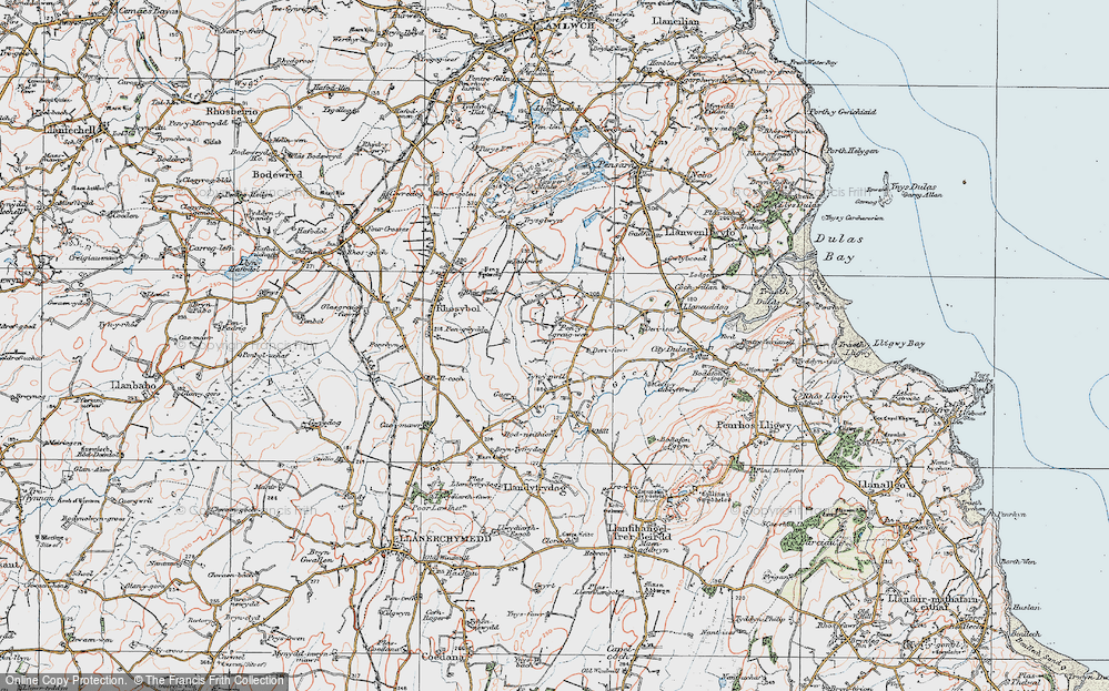 Old Map of Penygraigwen, 1922 in 1922