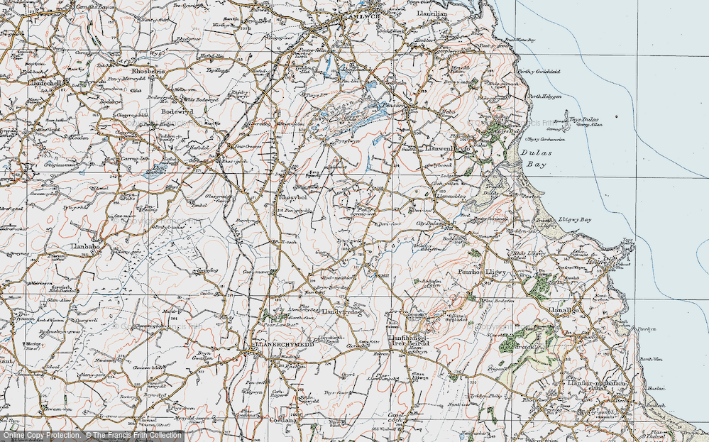 Historic Ordnance Survey Map of Penygraigwen, 1922