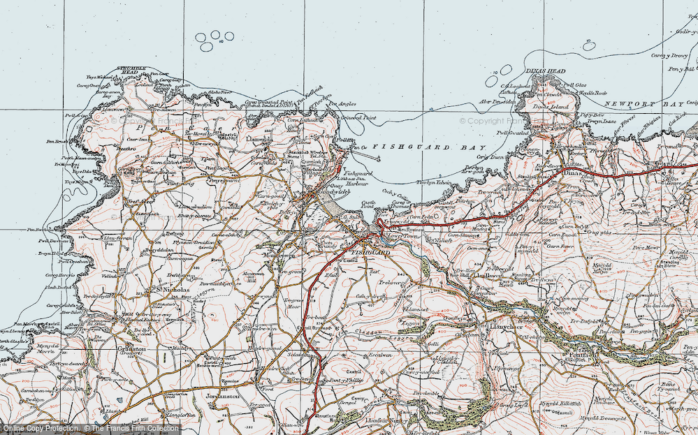 Old Map of Penyraber, 1923 in 1923
