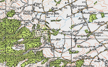 Old map of Pepper Hill in 1919