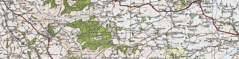 Old map of Pepper Hill in 1919