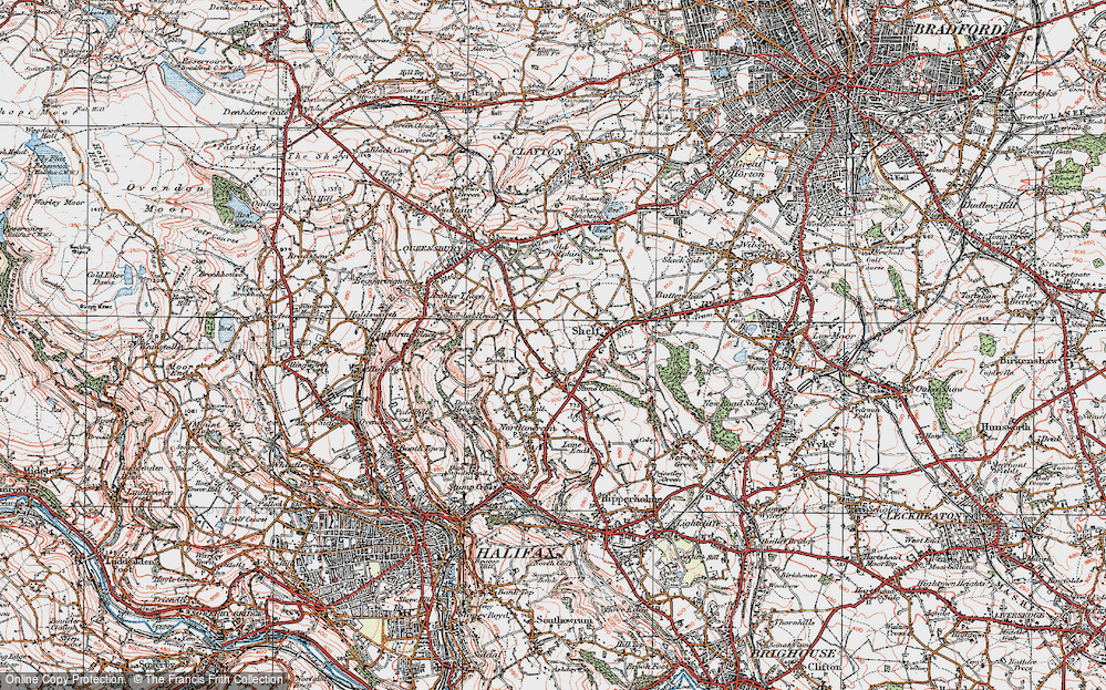 Old Map of Pepper Hill, 1925 in 1925