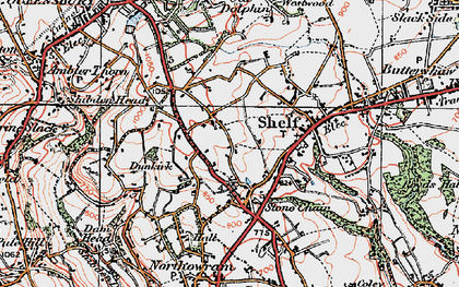 Old map of Pepper Hill in 1925