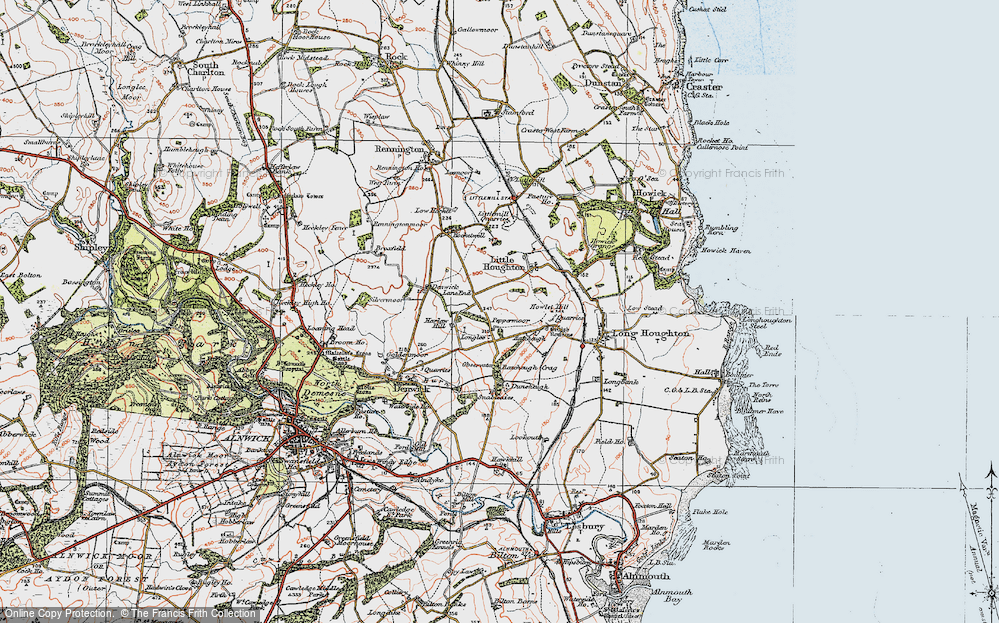 Old Map of Peppermoor, 1926 in 1926
