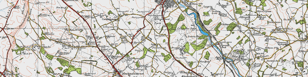 Old map of Stockwood Park in 1920