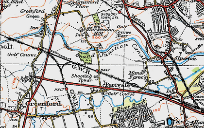 Old map of Perivale in 1920