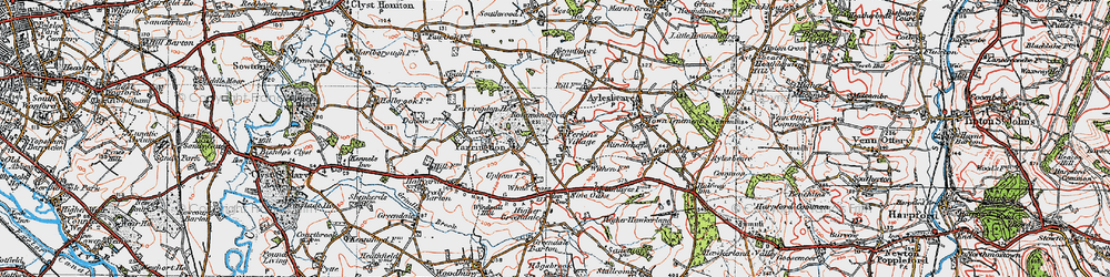 Old map of Perkin's Village in 1919