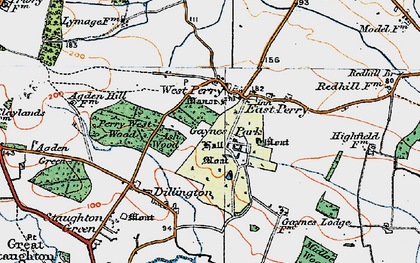 Old map of Perry in 1919