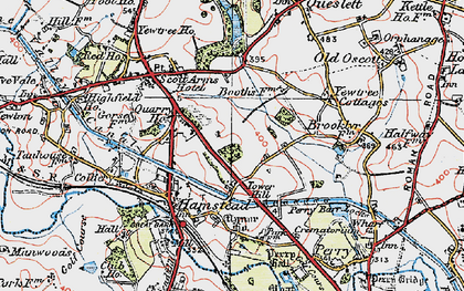 Old map of Perry Beeches in 1921