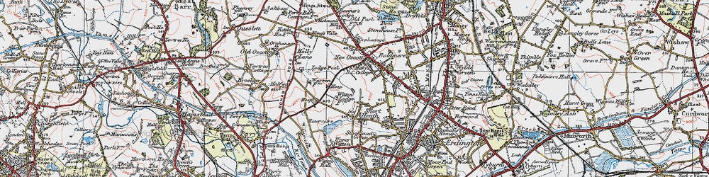 Old map of Perry Common in 1921