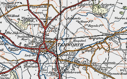 Old map of Perry Crofts in 1921