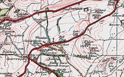 Old map of Whitelee in 1923