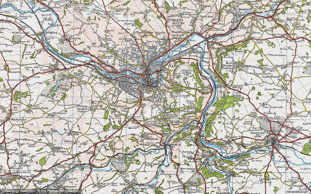 Old Map of Perrymead, 1919 in 1919