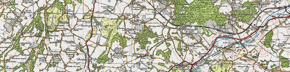 Old map of Perrywood in 1921