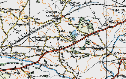 Old map of Perthy in 1921