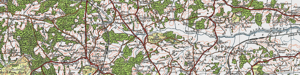 Old map of Pestalozzi International Village in 1921
