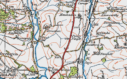 Old map of Peter's Finger in 1919