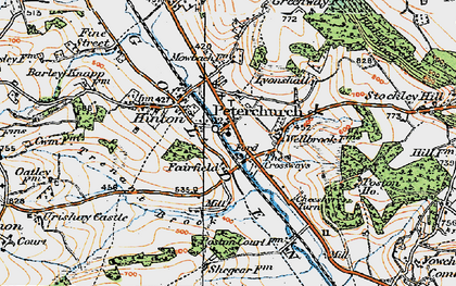 Old map of Peterchurch in 1920