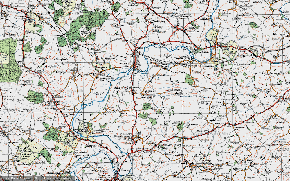 Old Map of Petsoe End, 1919 in 1919