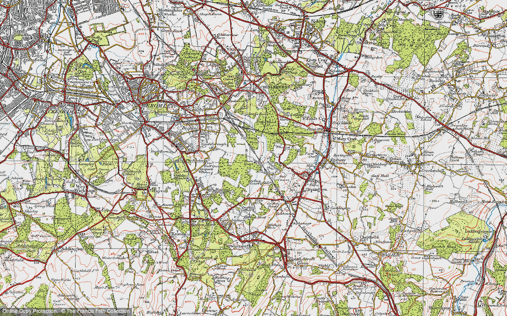 Old Map of Petts Wood, 1920 in 1920