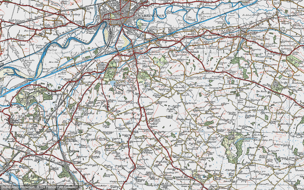 Old Map of Pewterspear, 1923 in 1923