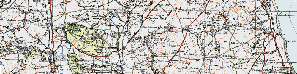 Old map of Philadelphia in 1925