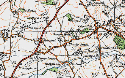 Old map of Phocle Green in 1919