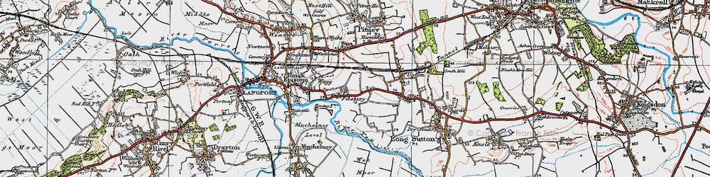 Old map of Ablake in 1919